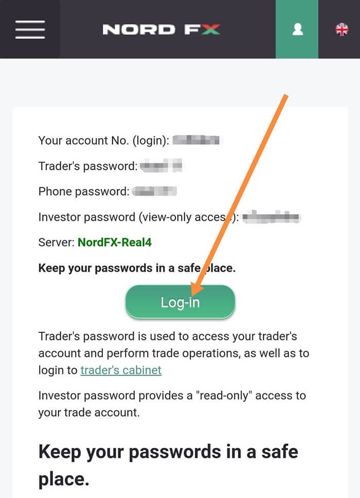 Fig. 4 - Login and Password_LK